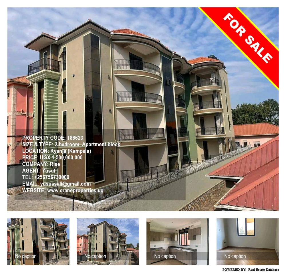 2 bedroom Apartment block  for sale in Kyanja Kampala Uganda, code: 186623