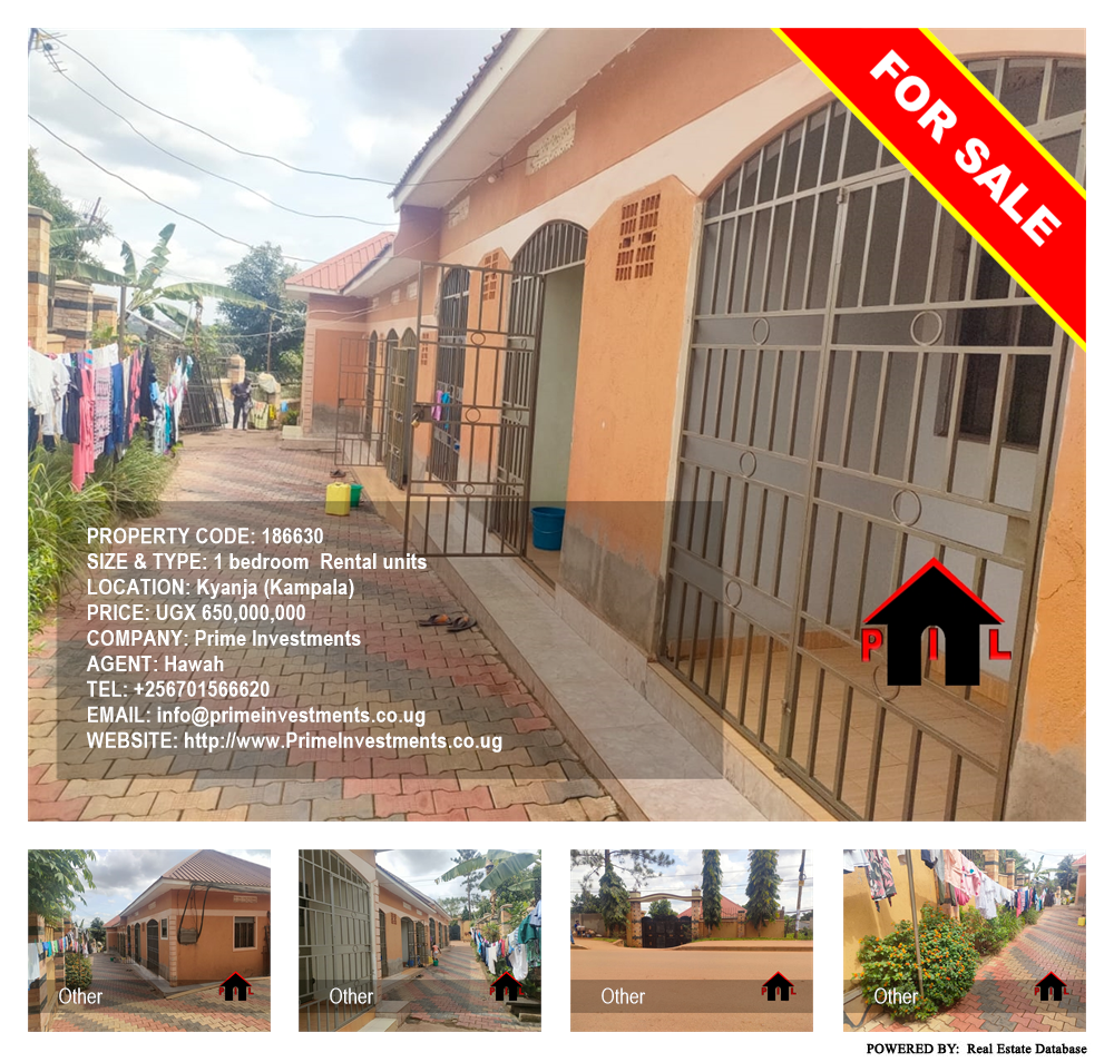 1 bedroom Rental units  for sale in Kyanja Kampala Uganda, code: 186630