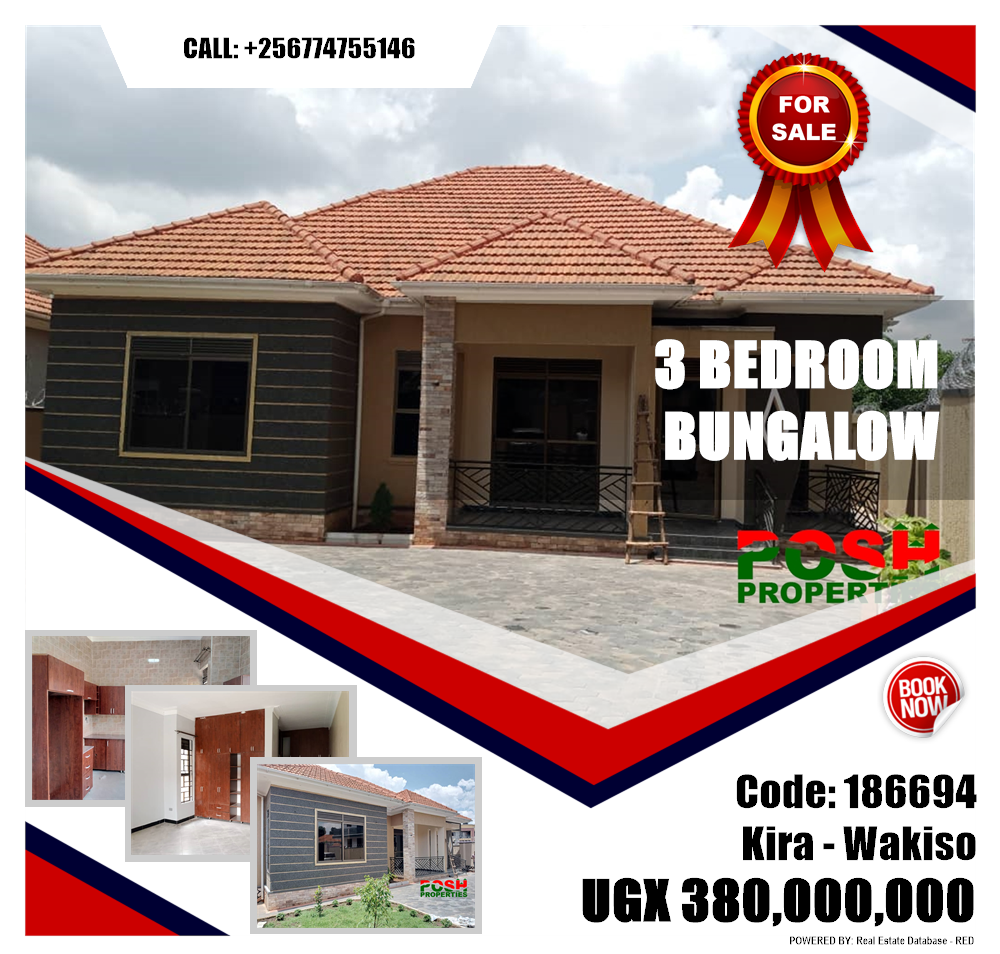 3 bedroom Bungalow  for sale in Kira Wakiso Uganda, code: 186694