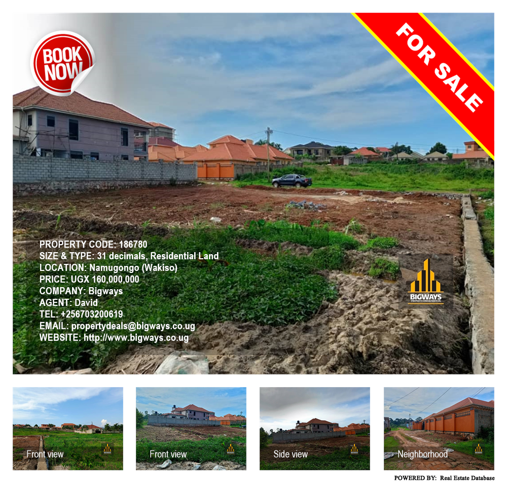 Residential Land  for sale in Namugongo Wakiso Uganda, code: 186780