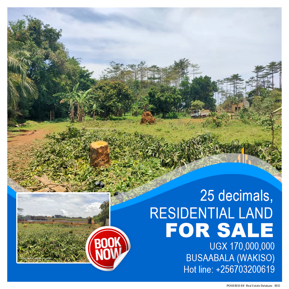 Residential Land  for sale in Busaabala Wakiso Uganda, code: 186782