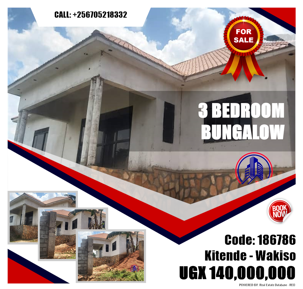 3 bedroom Bungalow  for sale in Kitende Wakiso Uganda, code: 186786