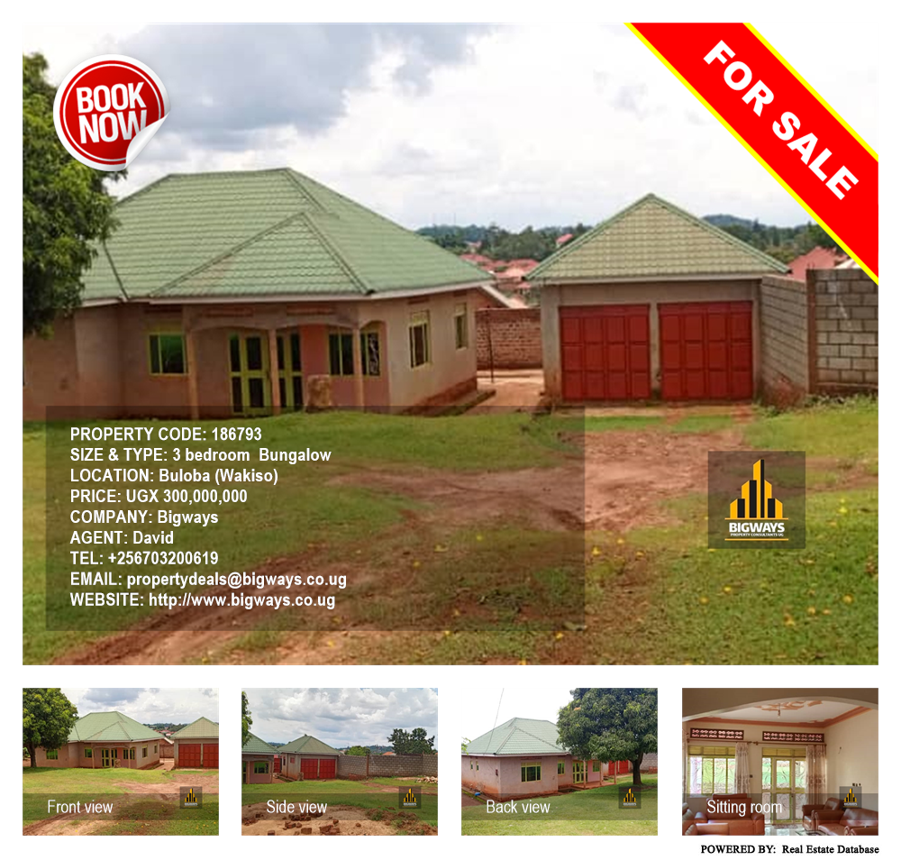 3 bedroom Bungalow  for sale in Buloba Wakiso Uganda, code: 186793