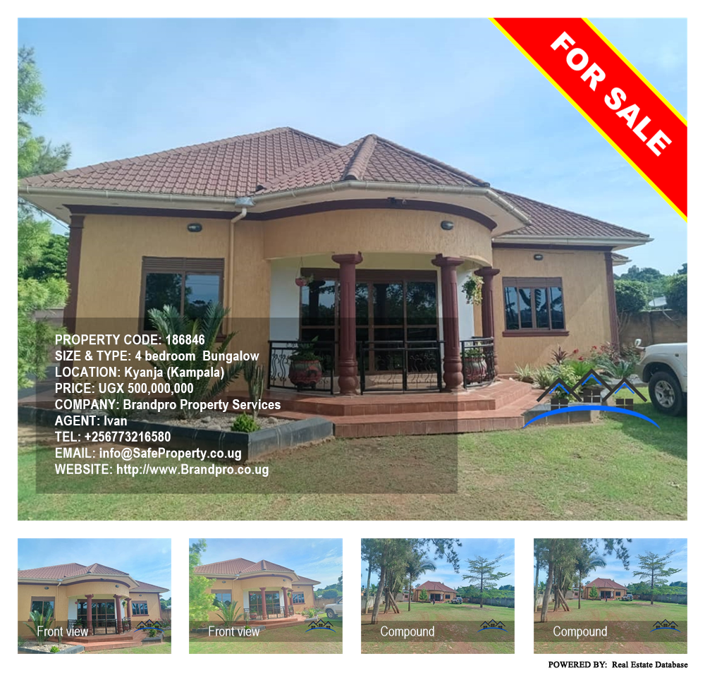 4 bedroom Bungalow  for sale in Kyanja Kampala Uganda, code: 186846