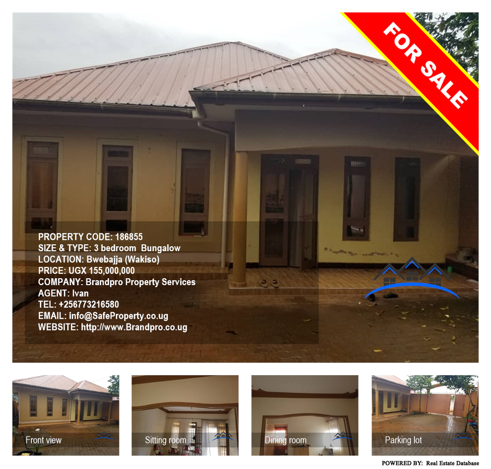 3 bedroom Bungalow  for sale in Bwebajja Wakiso Uganda, code: 186855