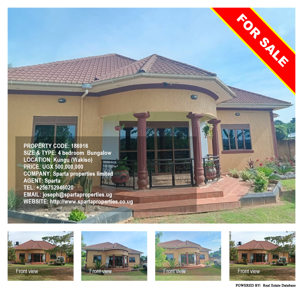 4 bedroom Bungalow  for sale in Kungu Wakiso Uganda, code: 186916