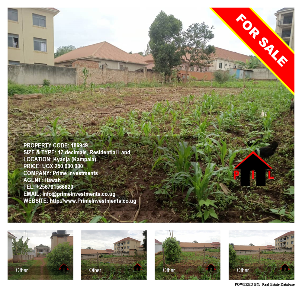 Residential Land  for sale in Kyanja Kampala Uganda, code: 186949