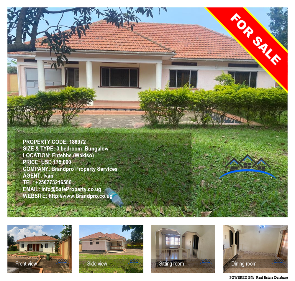 3 bedroom Bungalow  for sale in Entebbe Wakiso Uganda, code: 186972