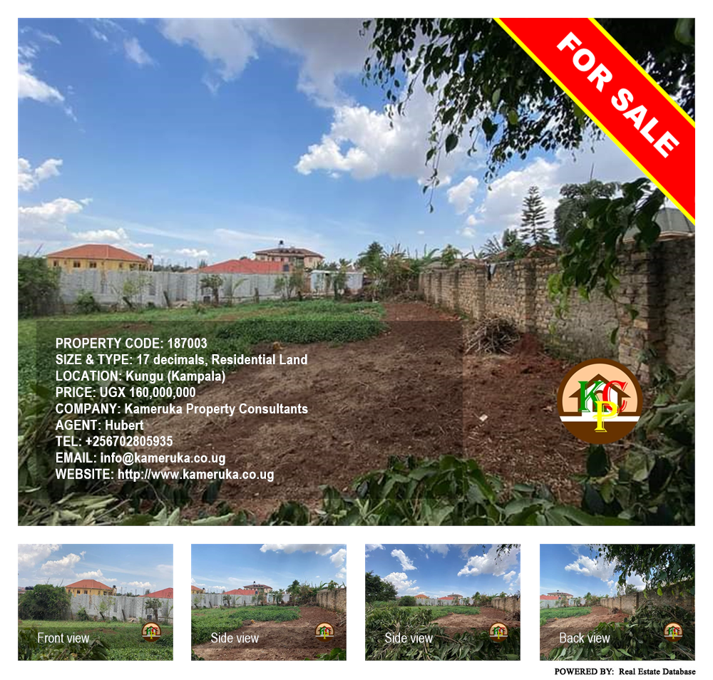 Residential Land  for sale in Kungu Kampala Uganda, code: 187003
