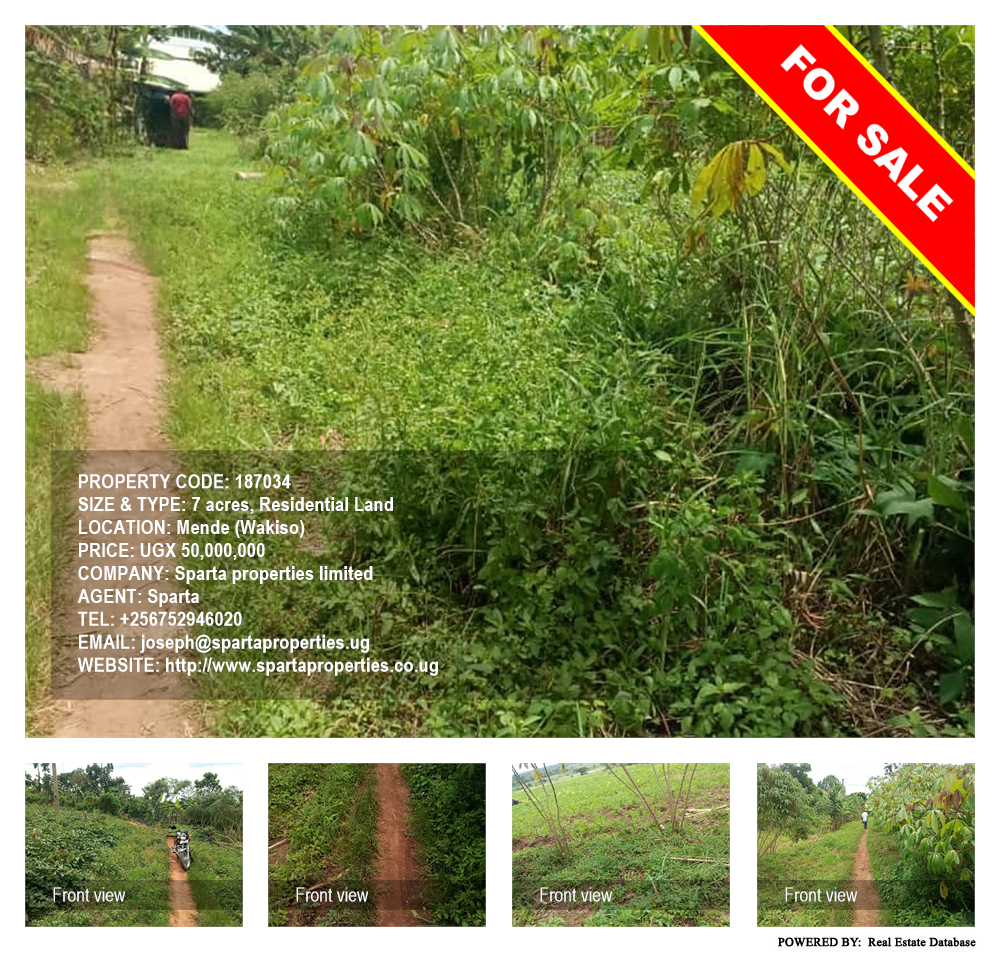 Residential Land  for sale in Mende Wakiso Uganda, code: 187034