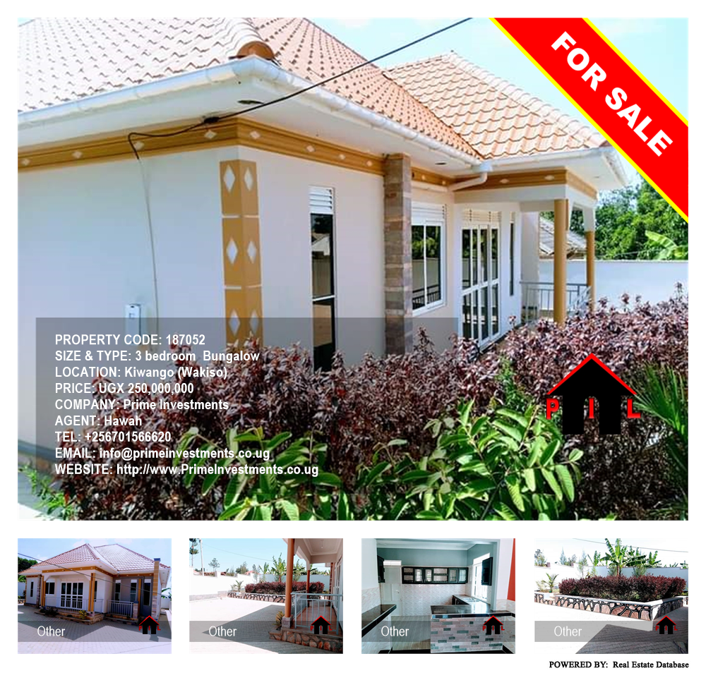 3 bedroom Bungalow  for sale in Kiwango Wakiso Uganda, code: 187052