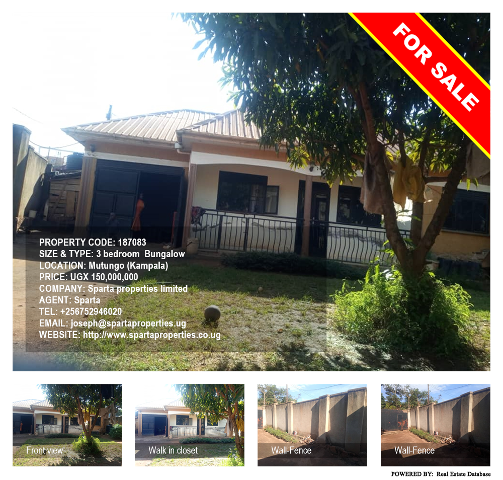 3 bedroom Bungalow  for sale in Mutungo Kampala Uganda, code: 187083