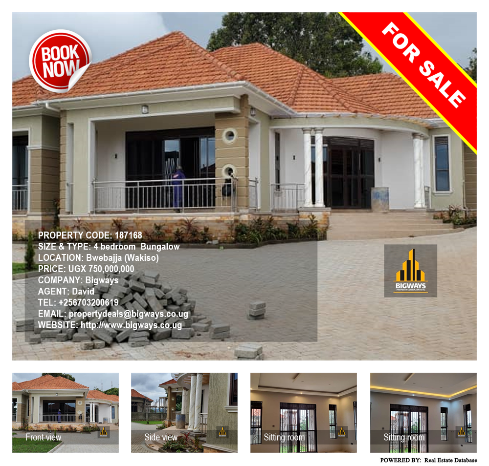 4 bedroom Bungalow  for sale in Bwebajja Wakiso Uganda, code: 187168