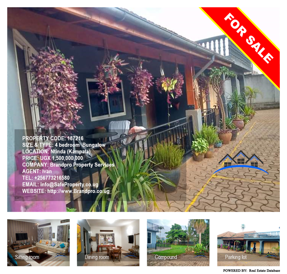 4 bedroom Bungalow  for sale in Ntinda Kampala Uganda, code: 187216