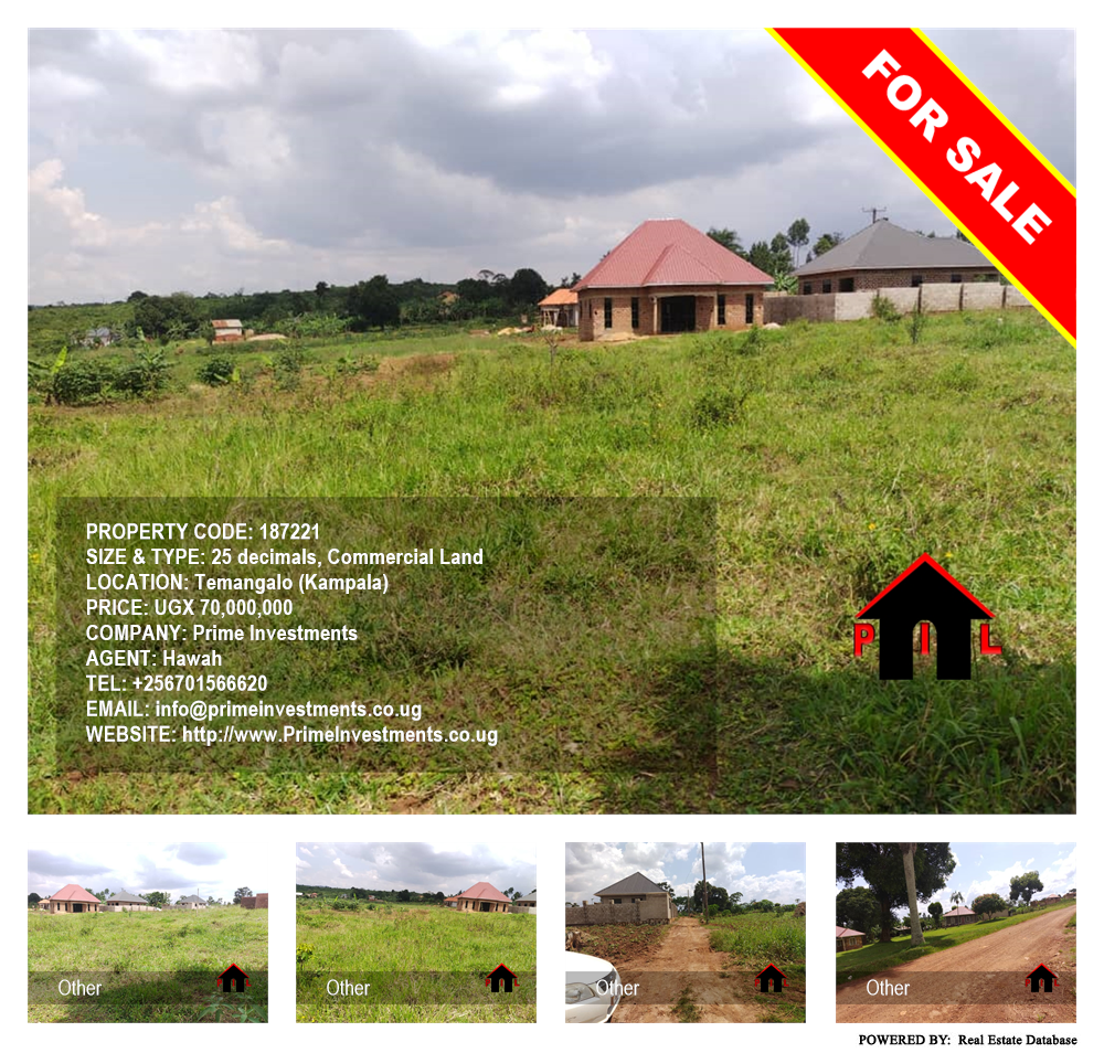 Commercial Land  for sale in Temangalo Kampala Uganda, code: 187221