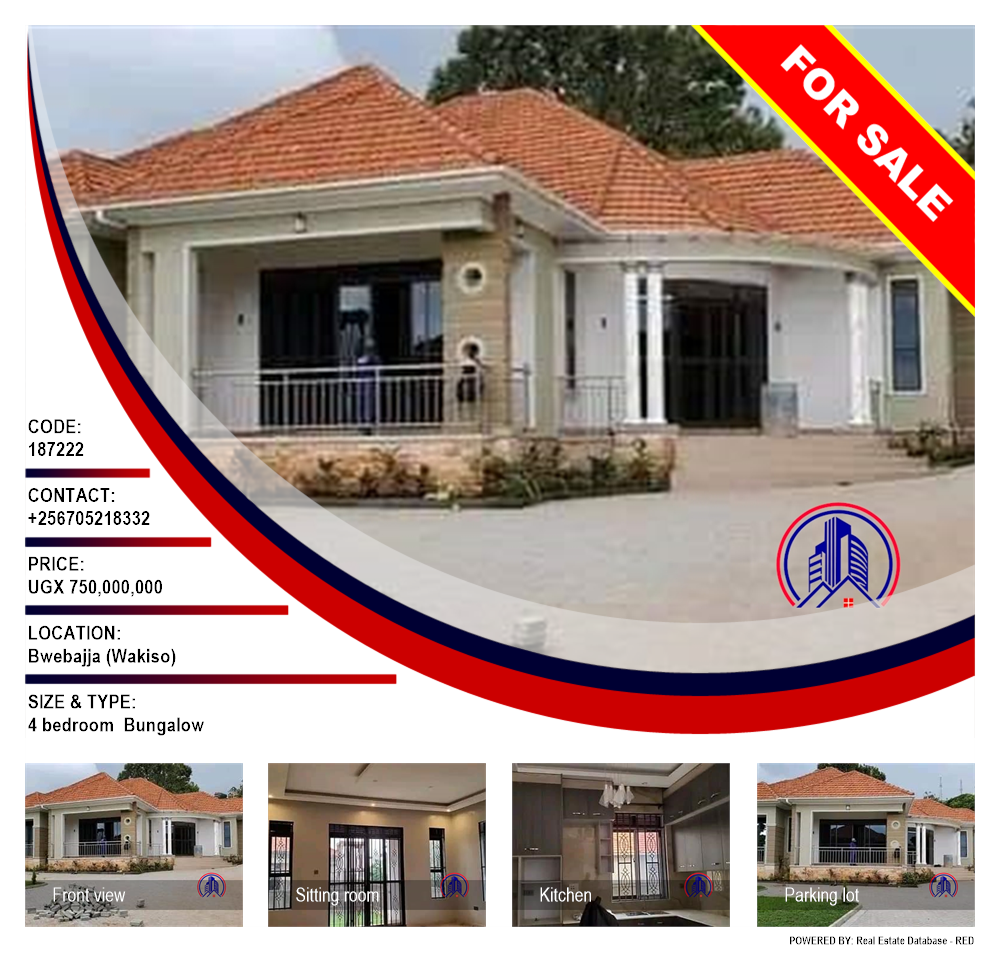 4 bedroom Bungalow  for sale in Bwebajja Wakiso Uganda, code: 187222