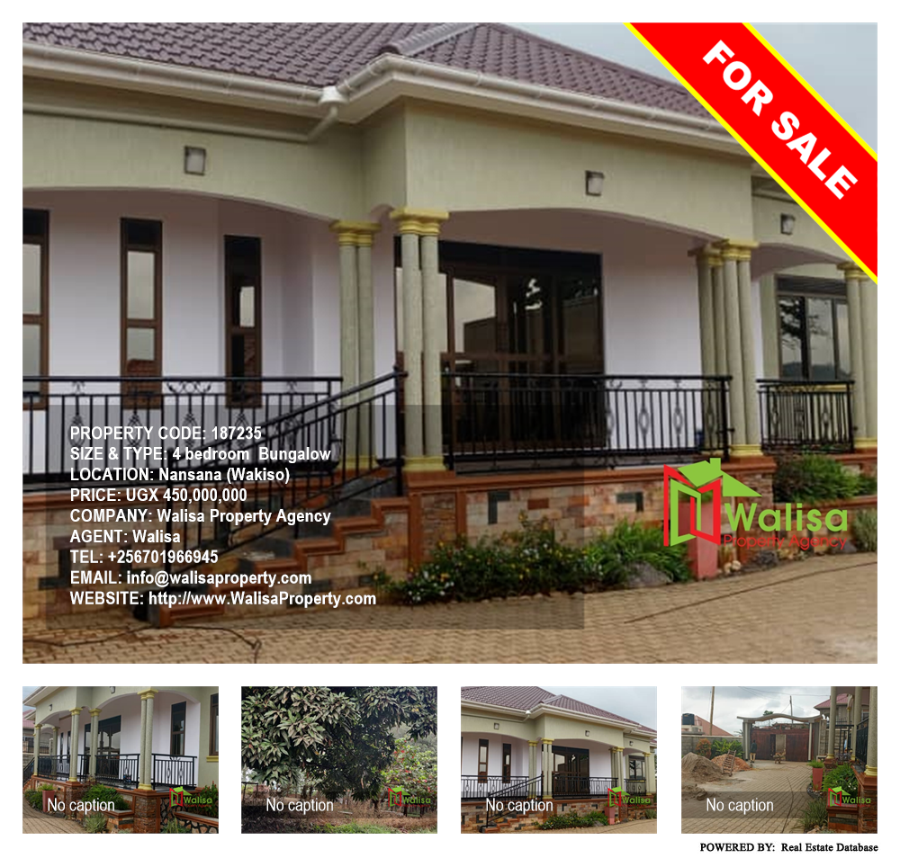 4 bedroom Bungalow  for sale in Nansana Wakiso Uganda, code: 187235