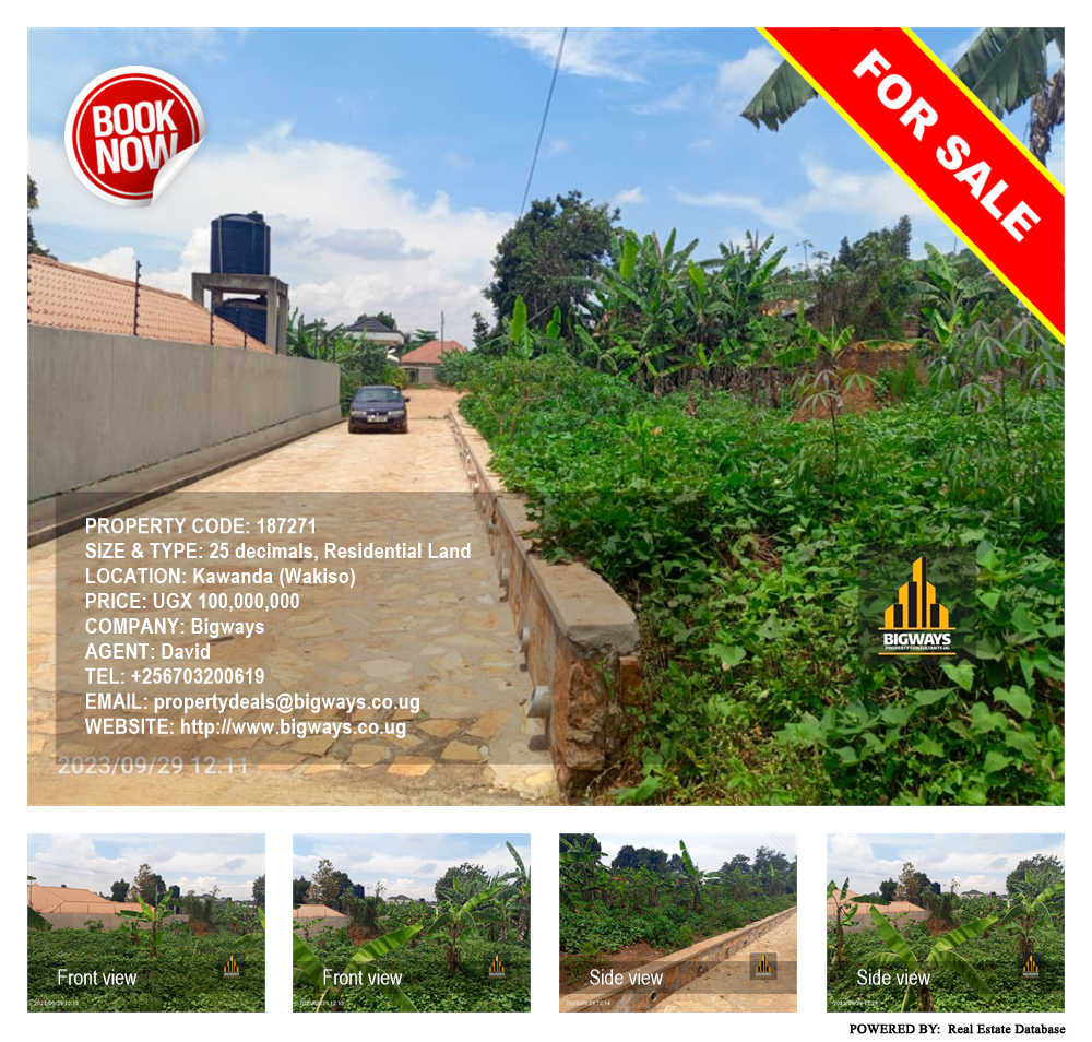 Residential Land  for sale in Kawanda Wakiso Uganda, code: 187271