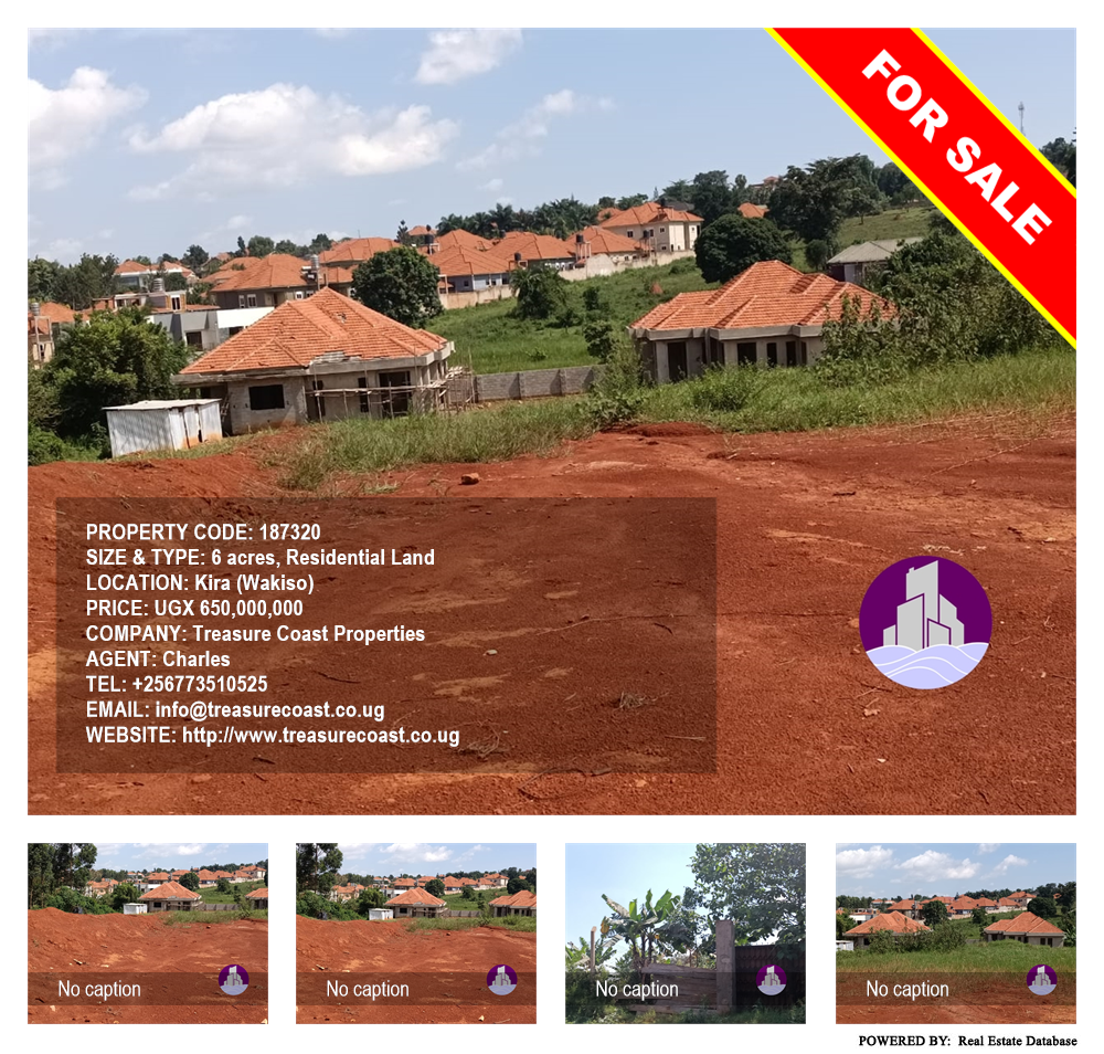 Residential Land  for sale in Kira Wakiso Uganda, code: 187320