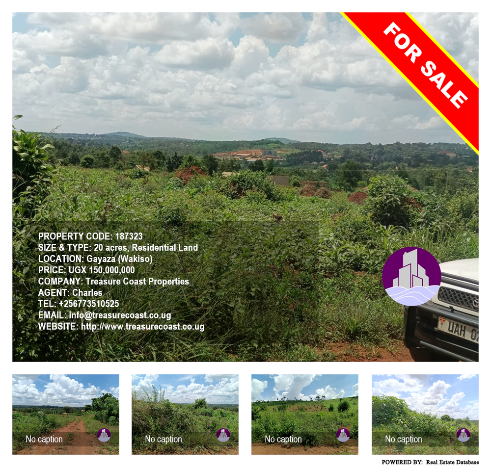 Residential Land  for sale in Gayaza Wakiso Uganda, code: 187323