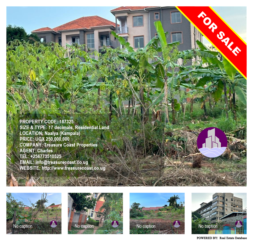 Residential Land  for sale in Naalya Kampala Uganda, code: 187325