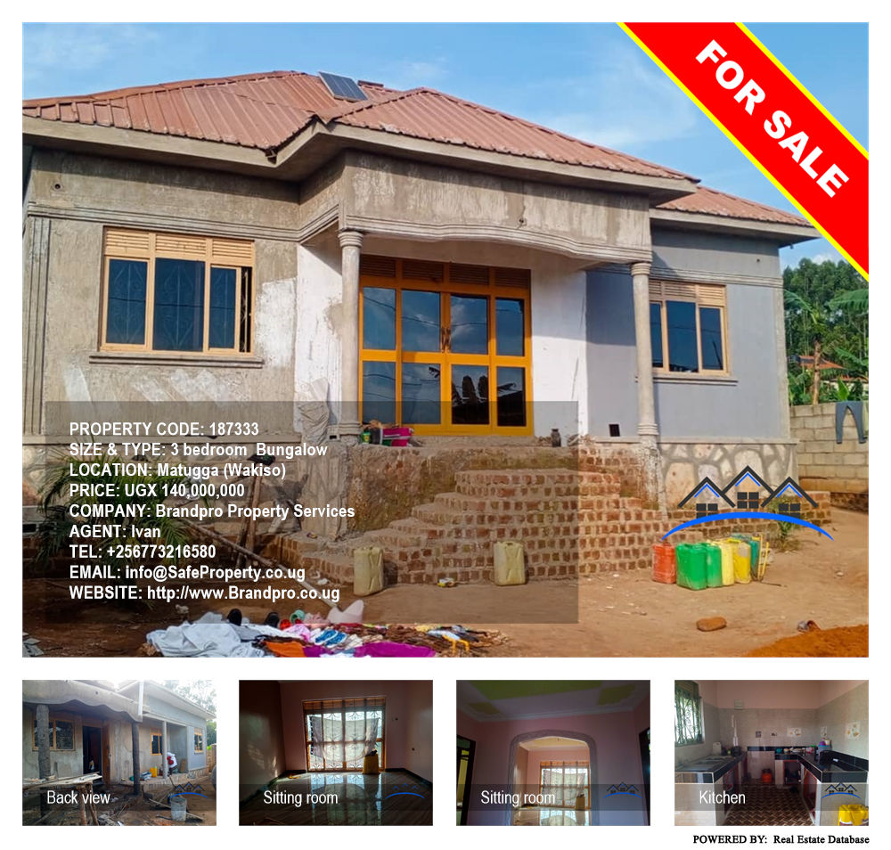 3 bedroom Bungalow  for sale in Matugga Wakiso Uganda, code: 187333