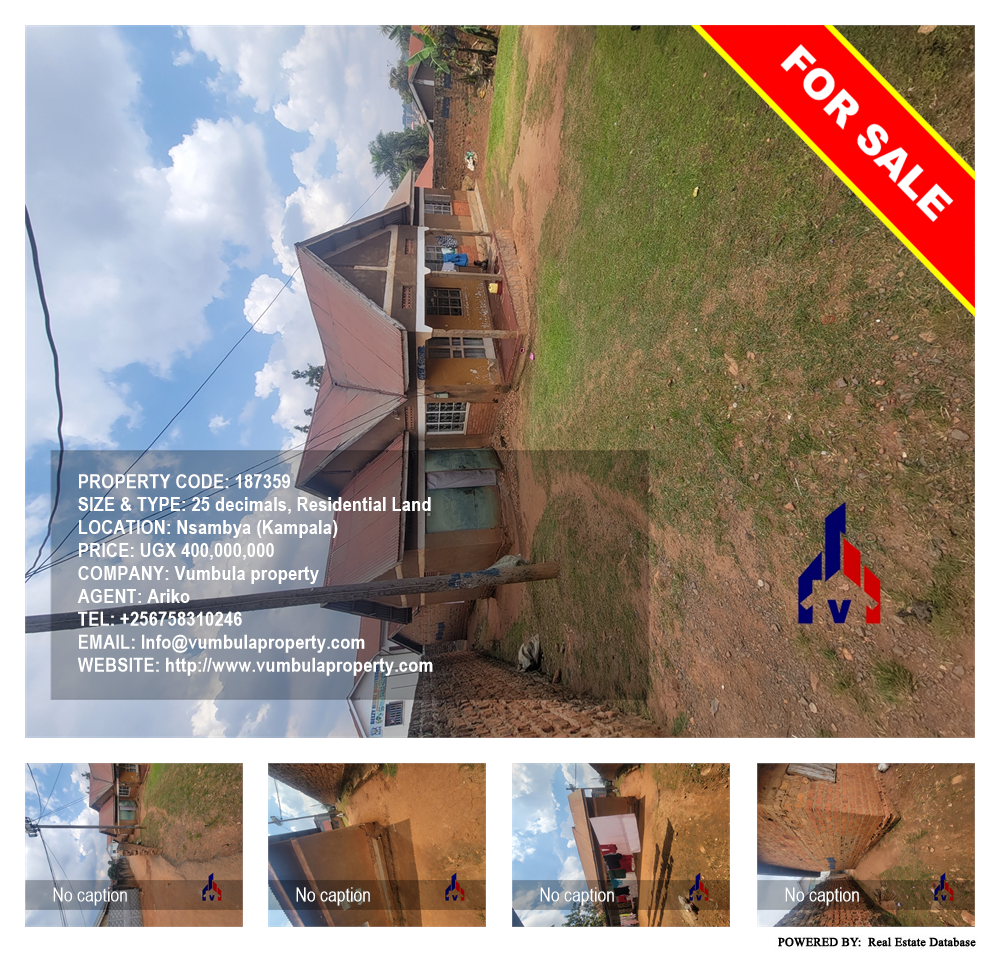 Residential Land  for sale in Nsambya Kampala Uganda, code: 187359