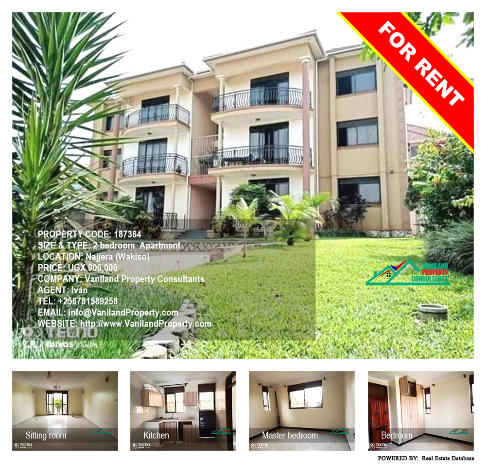 2 bedroom Apartment  for rent in Najjera Wakiso Uganda, code: 187364