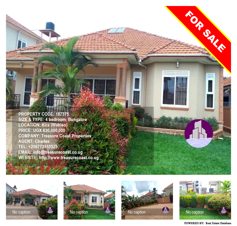 4 bedroom Bungalow  for sale in Kira Wakiso Uganda, code: 187375