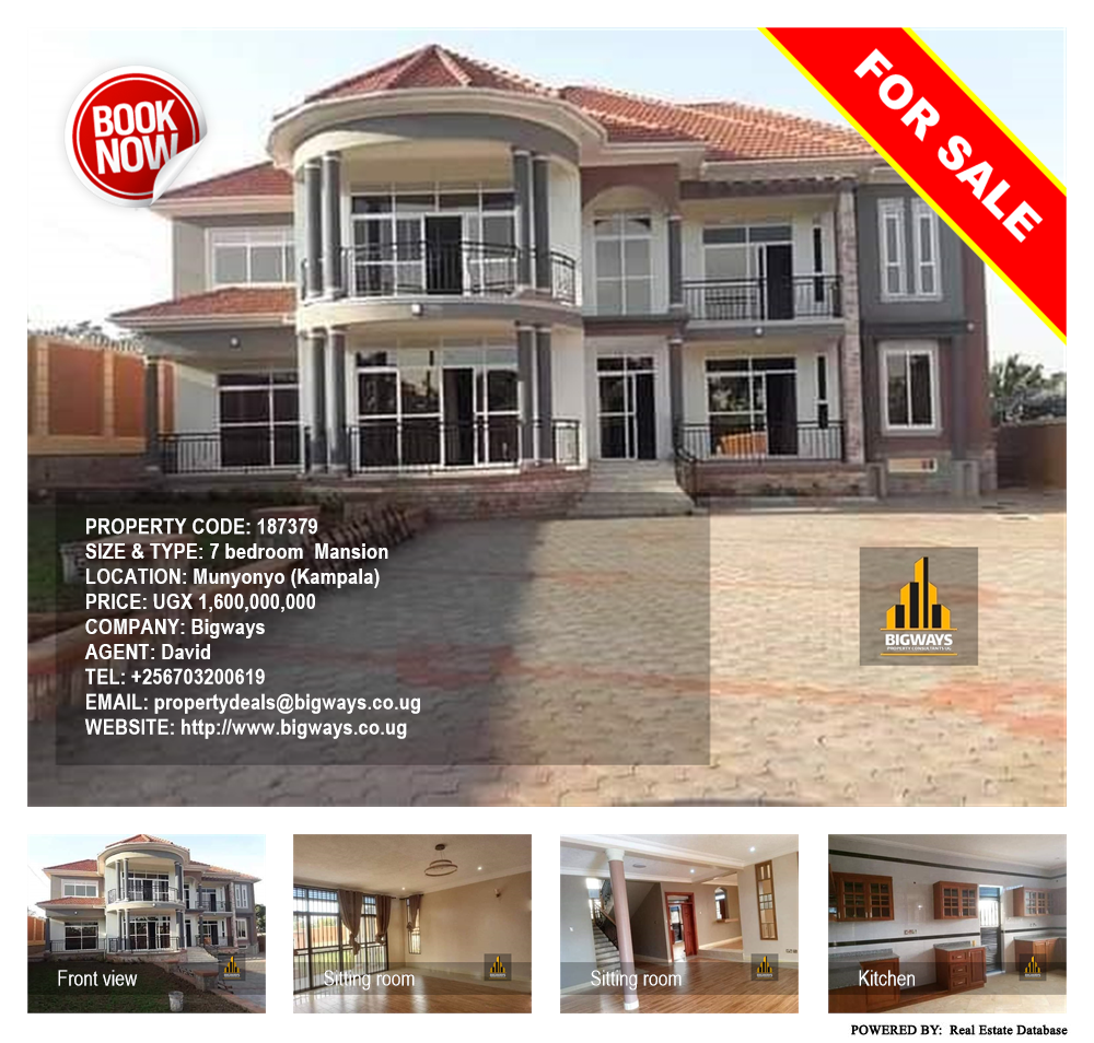 7 bedroom Mansion  for sale in Munyonyo Kampala Uganda, code: 187379