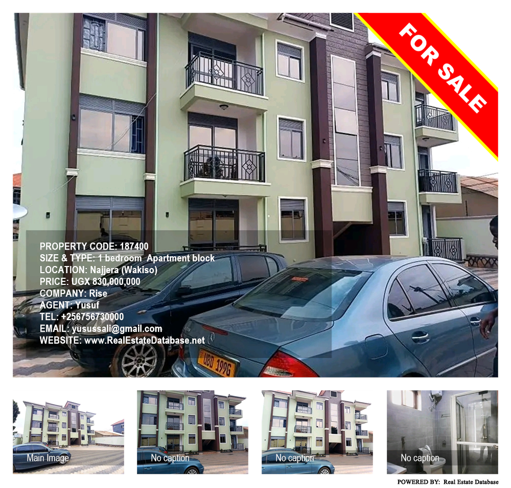 1 bedroom Apartment block  for sale in Najjera Wakiso Uganda, code: 187400