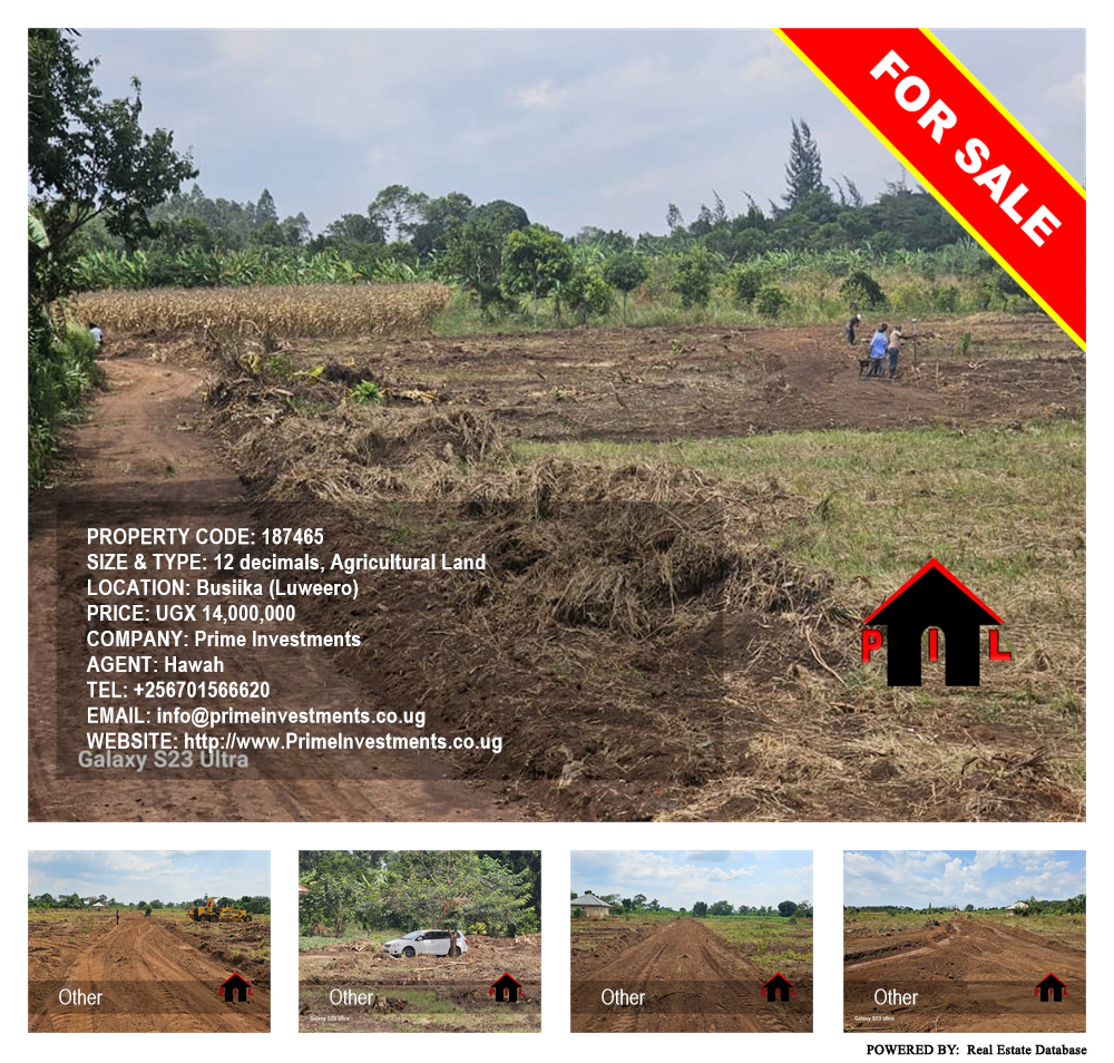 Agricultural Land  for sale in Busiika Luweero Uganda, code: 187465