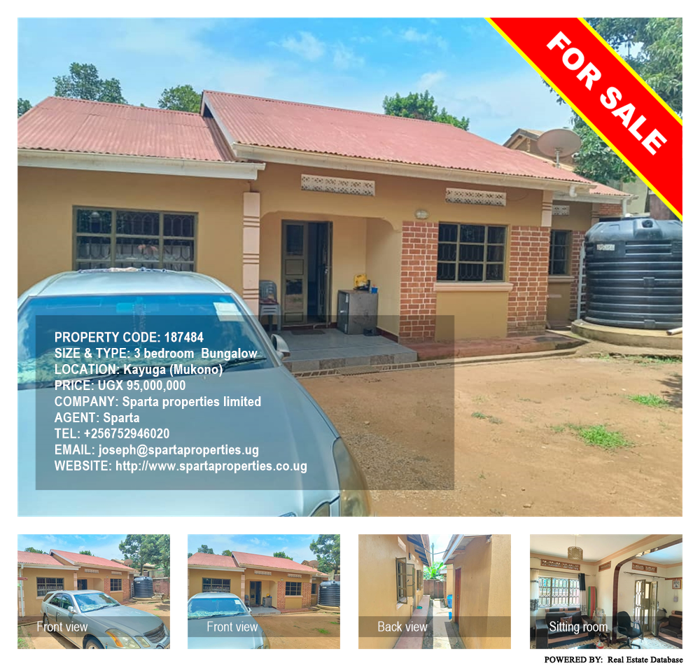 3 bedroom Bungalow  for sale in Kayuga Mukono Uganda, code: 187484