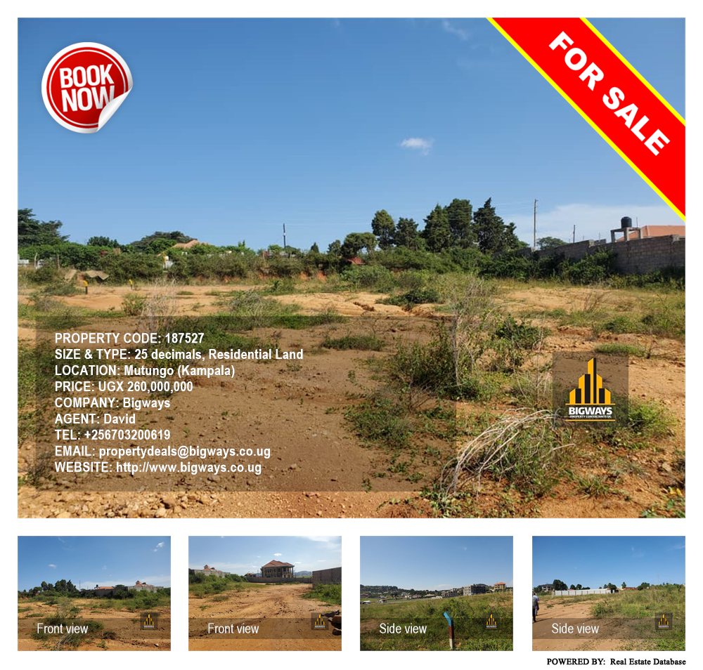 Residential Land  for sale in Mutungo Kampala Uganda, code: 187527