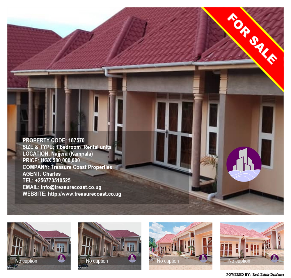 1 bedroom Rental units  for sale in Najjera Kampala Uganda, code: 187570