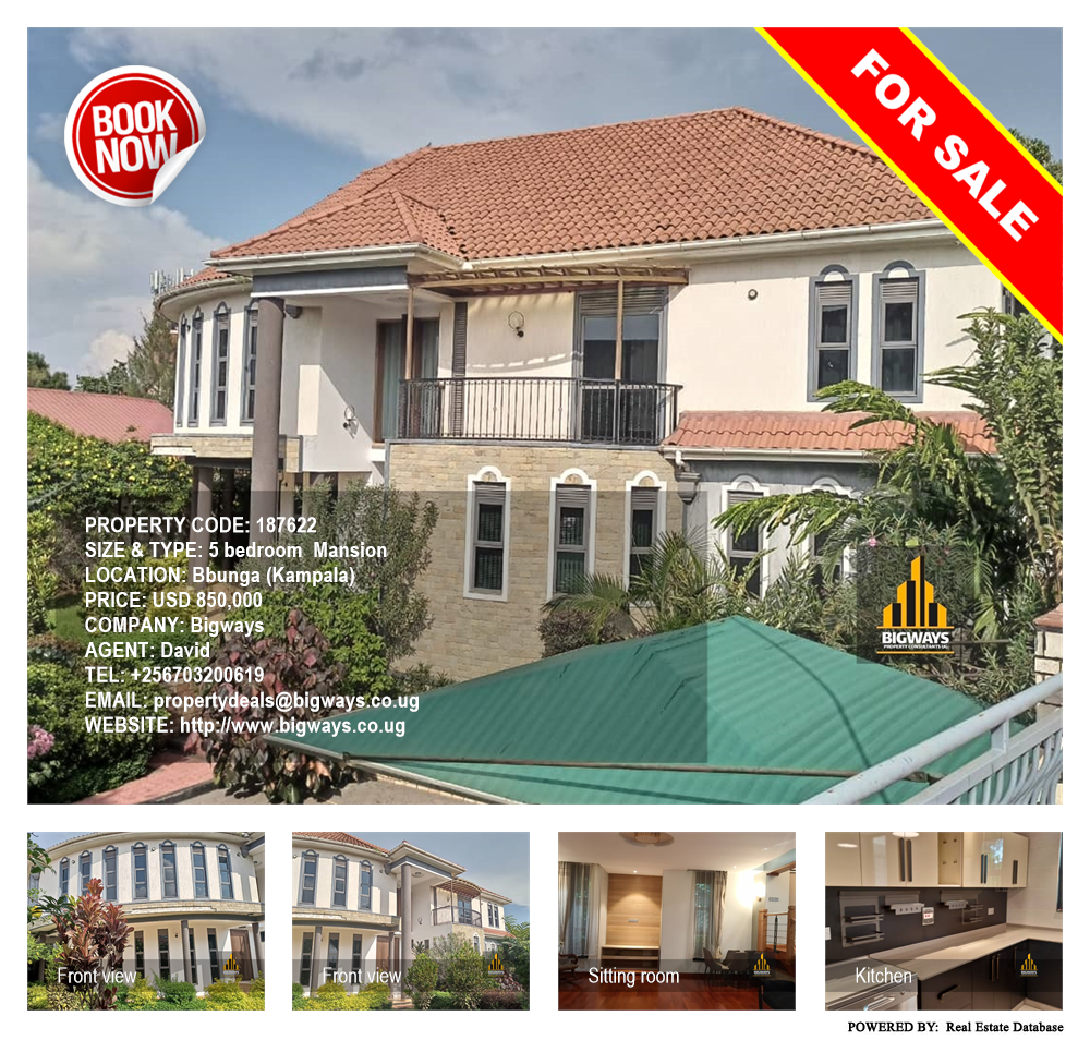 5 bedroom Mansion  for sale in Bbunga Kampala Uganda, code: 187622