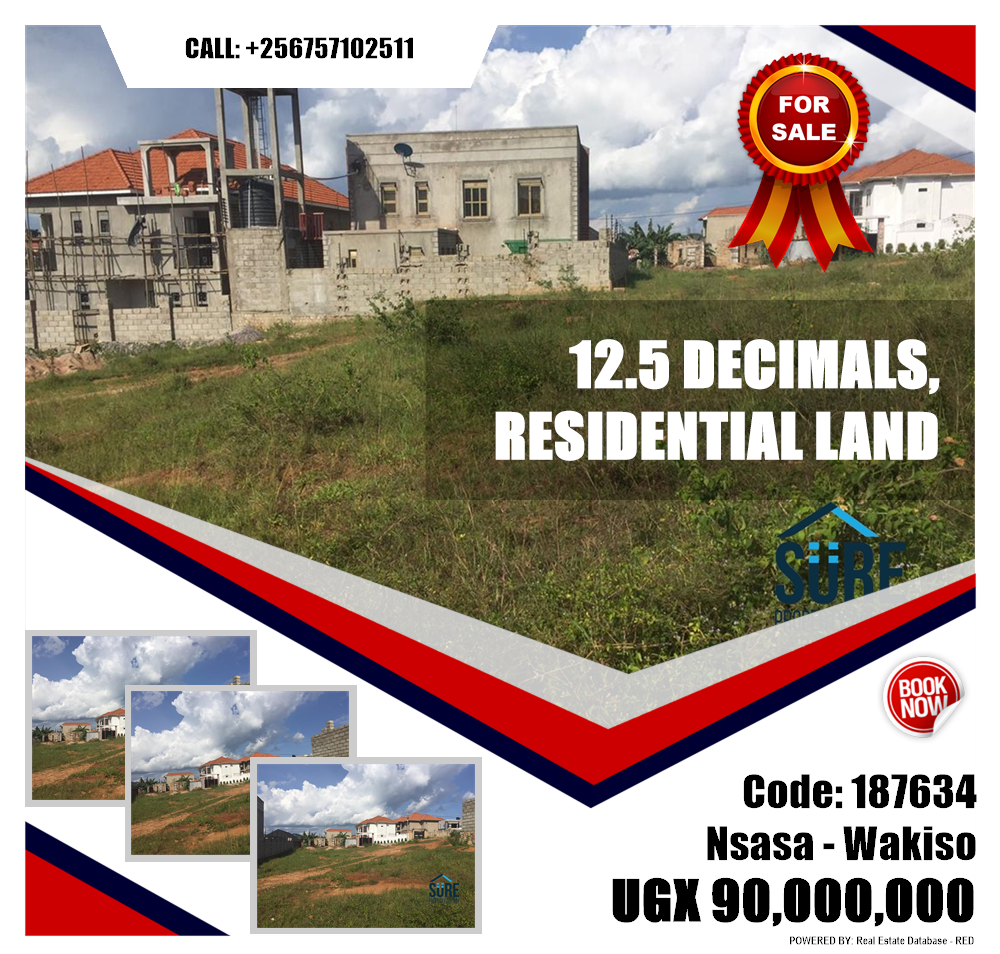 Residential Land  for sale in Nsasa Wakiso Uganda, code: 187634