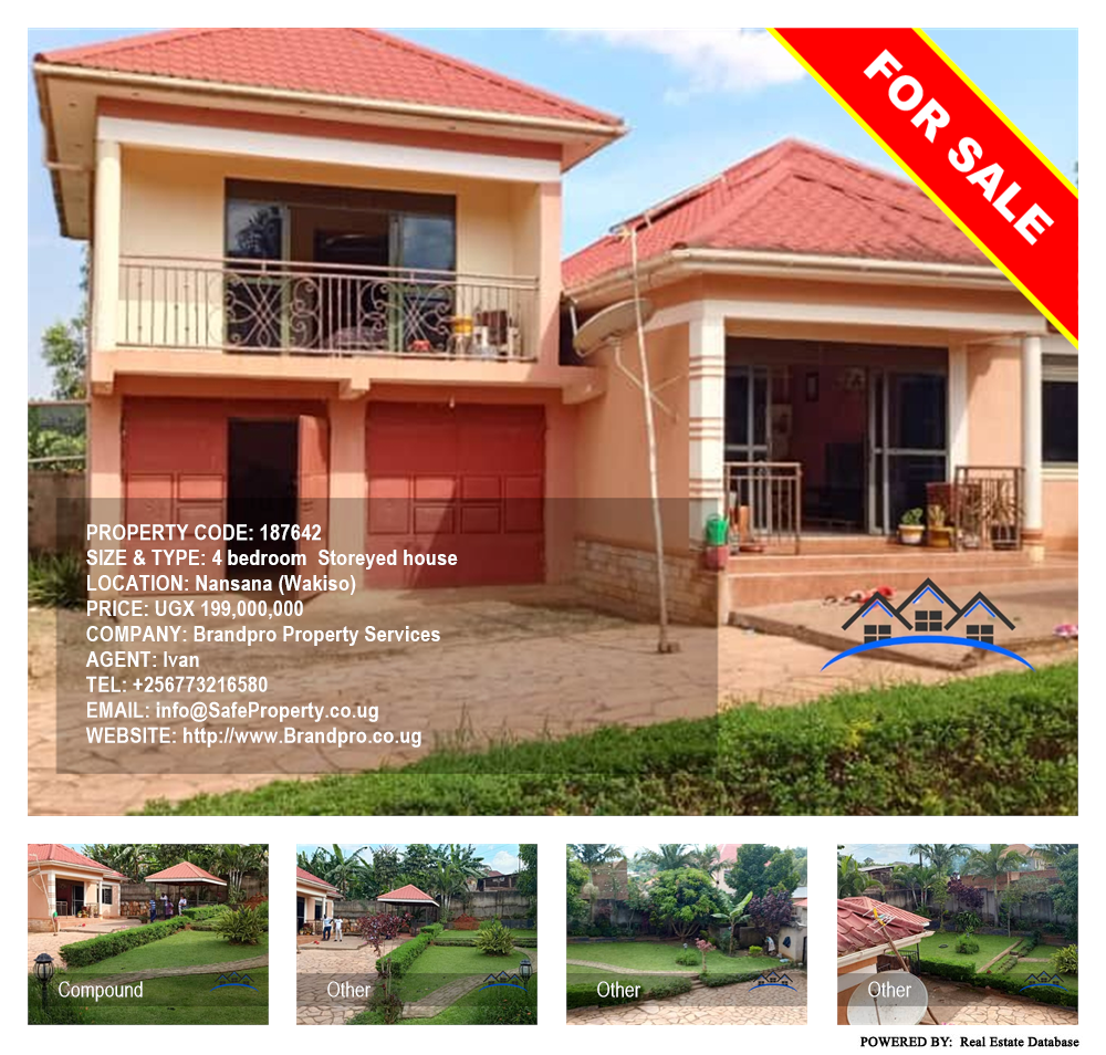 4 bedroom Storeyed house  for sale in Nansana Wakiso Uganda, code: 187642