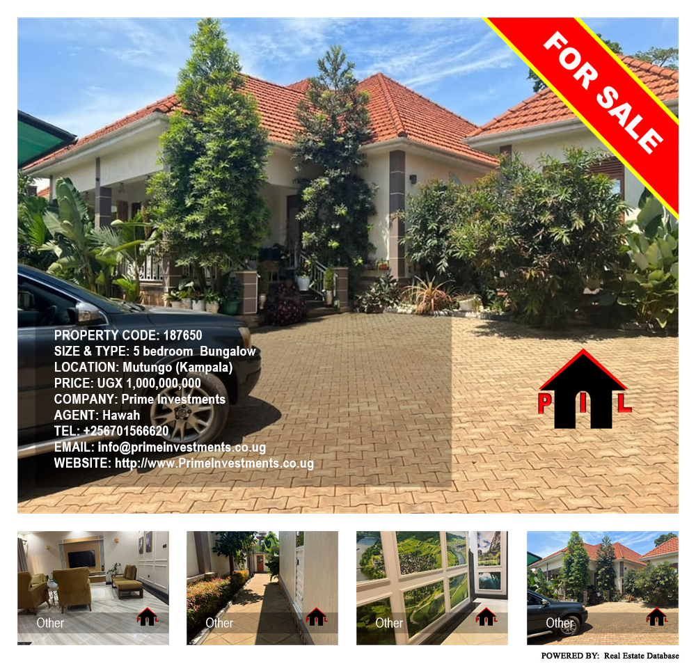 5 bedroom Bungalow  for sale in Mutungo Kampala Uganda, code: 187650