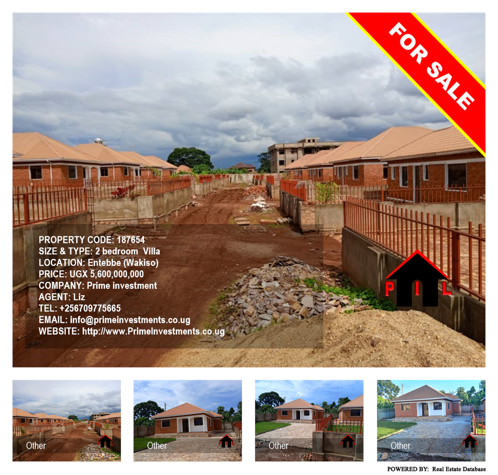 2 bedroom Villa  for sale in Entebbe Wakiso Uganda, code: 187654