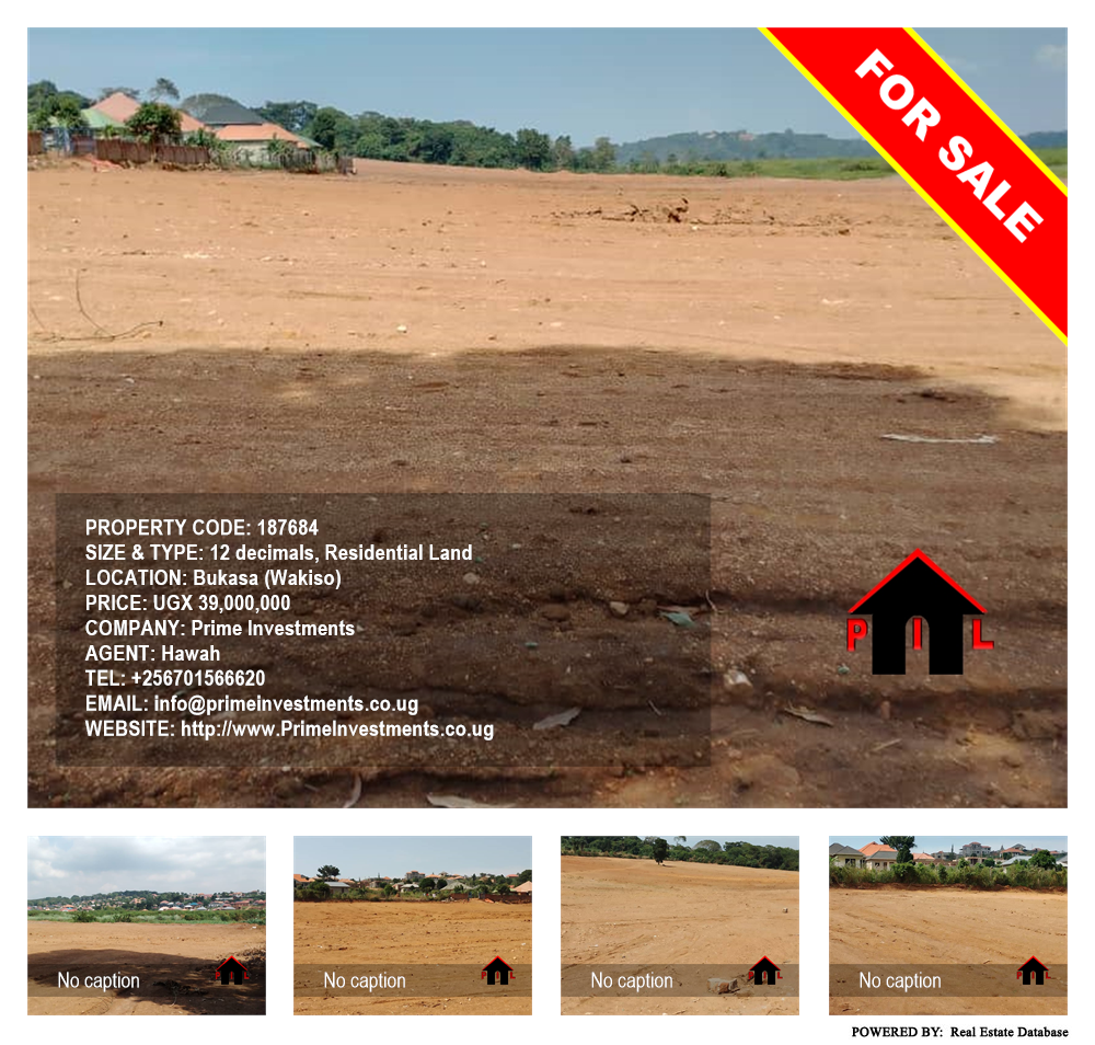 Residential Land  for sale in Bukasa Wakiso Uganda, code: 187684