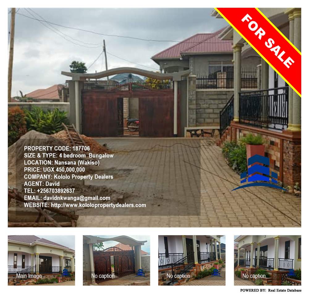 4 bedroom Bungalow  for sale in Nansana Wakiso Uganda, code: 187706