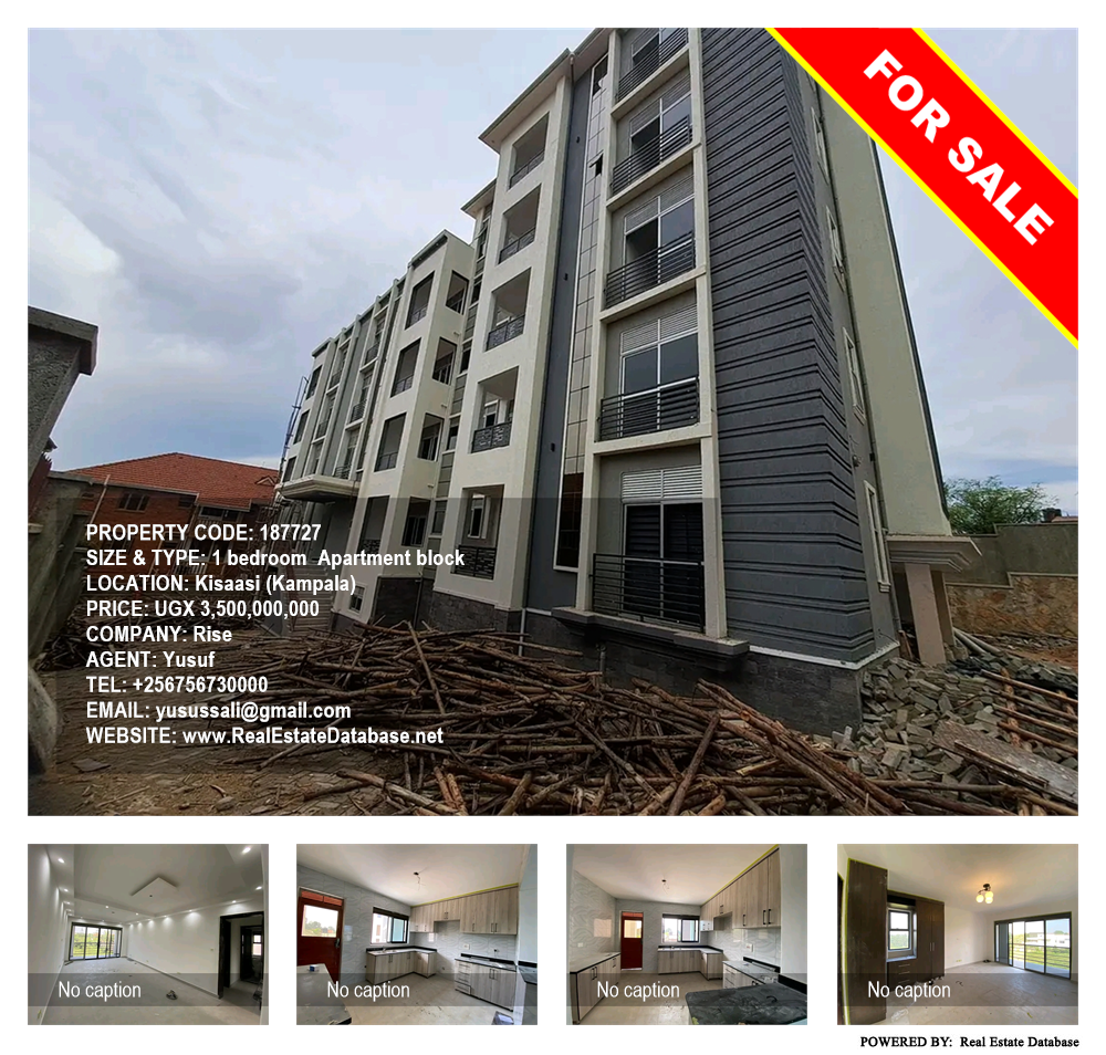 1 bedroom Apartment block  for sale in Kisaasi Kampala Uganda, code: 187727