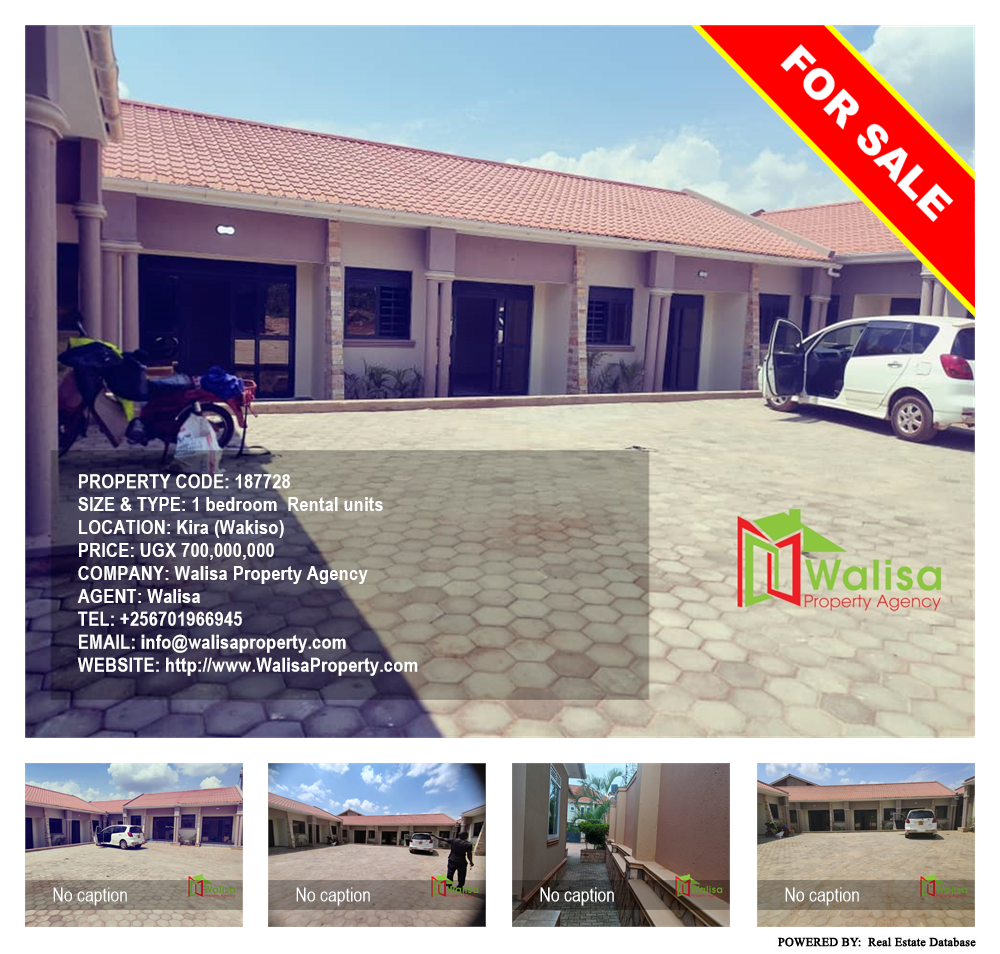 1 bedroom Rental units  for sale in Kira Wakiso Uganda, code: 187728