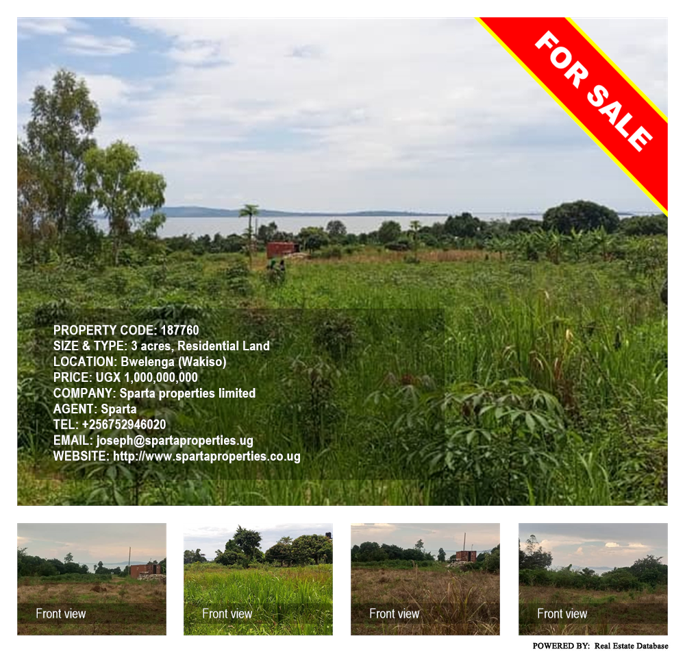 Residential Land  for sale in Bwelenga Wakiso Uganda, code: 187760