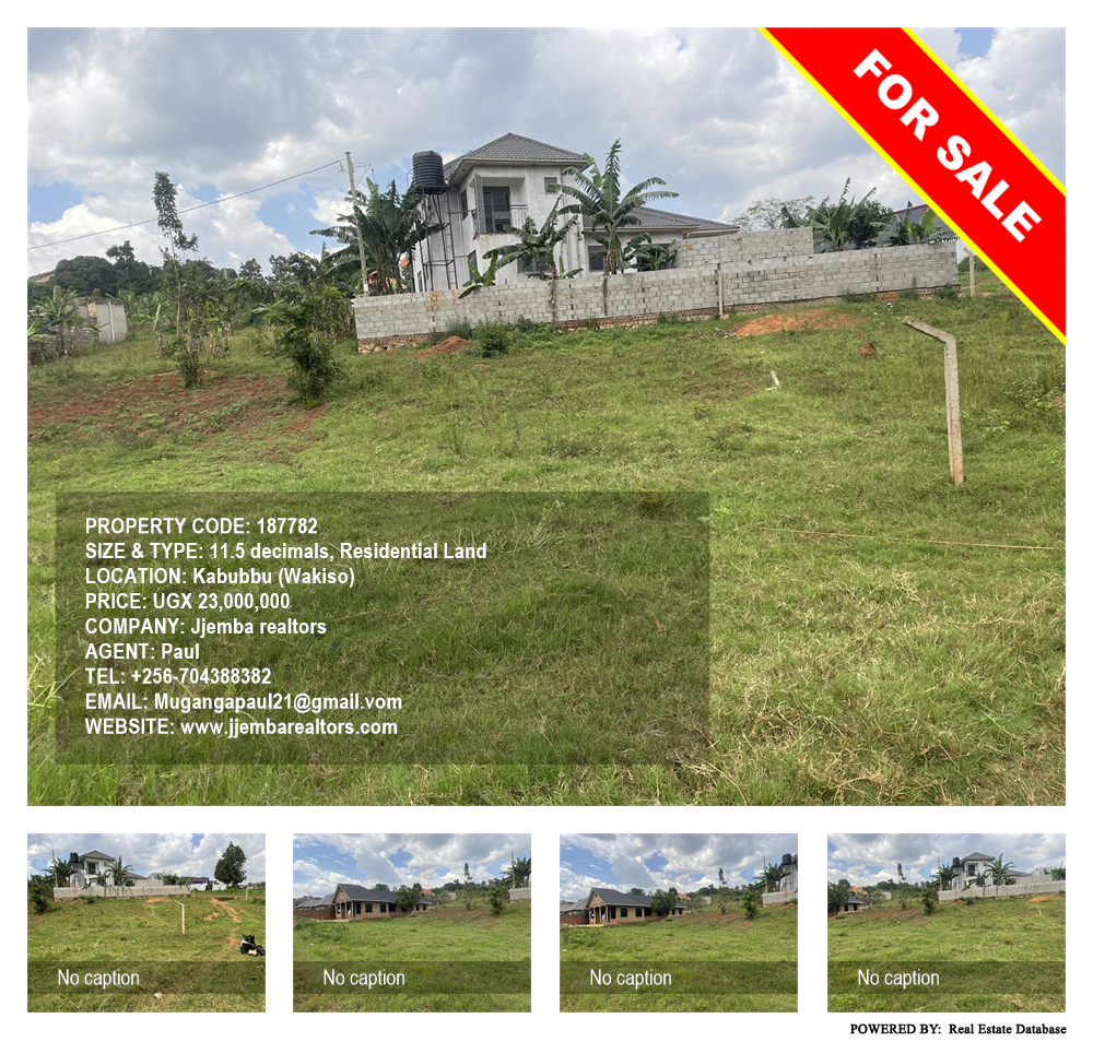 Residential Land  for sale in Kabubbu Wakiso Uganda, code: 187782