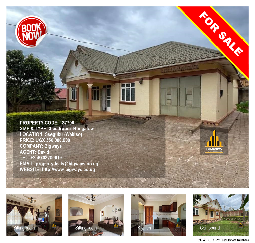 3 bedroom Bungalow  for sale in Seguku Wakiso Uganda, code: 187796