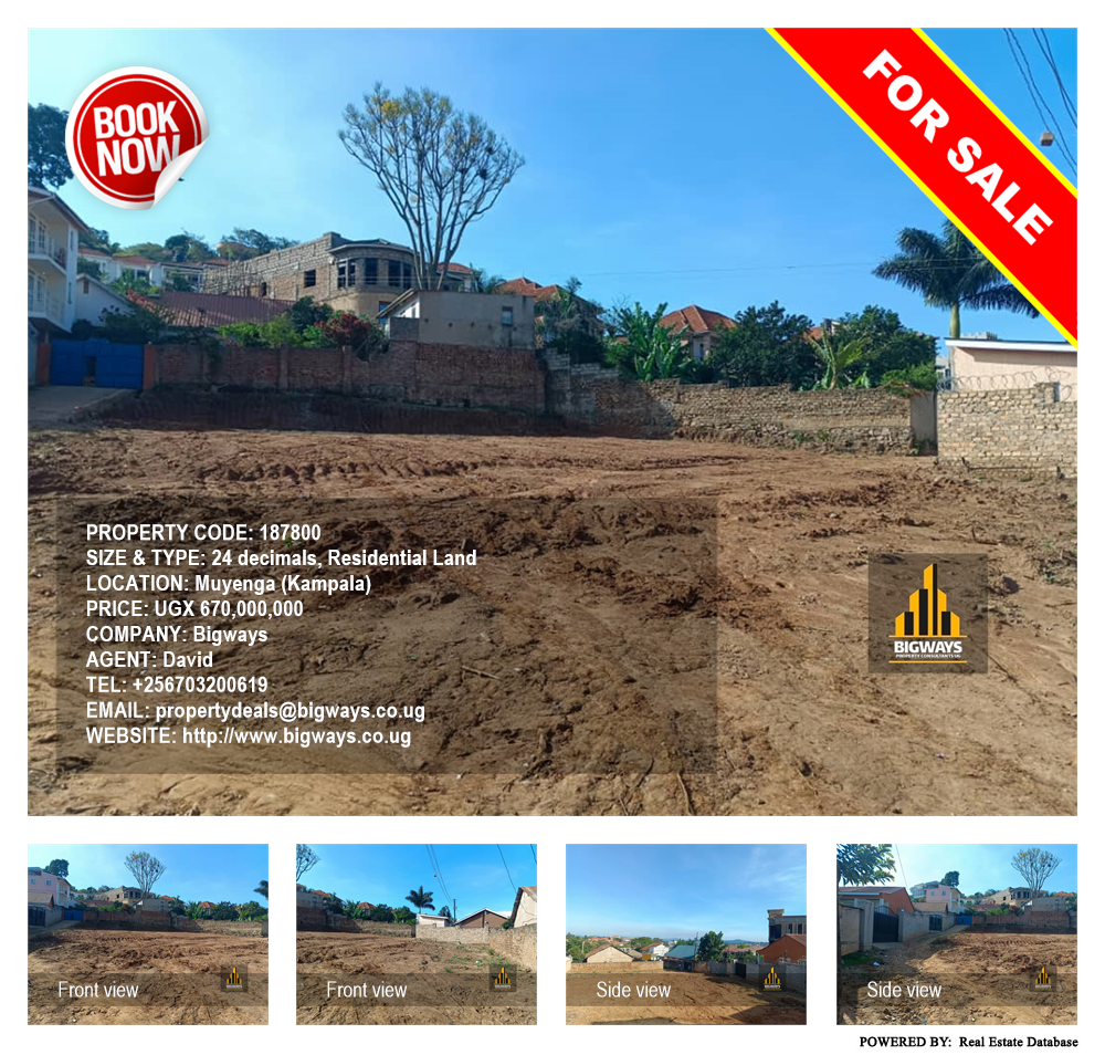 Residential Land  for sale in Muyenga Kampala Uganda, code: 187800