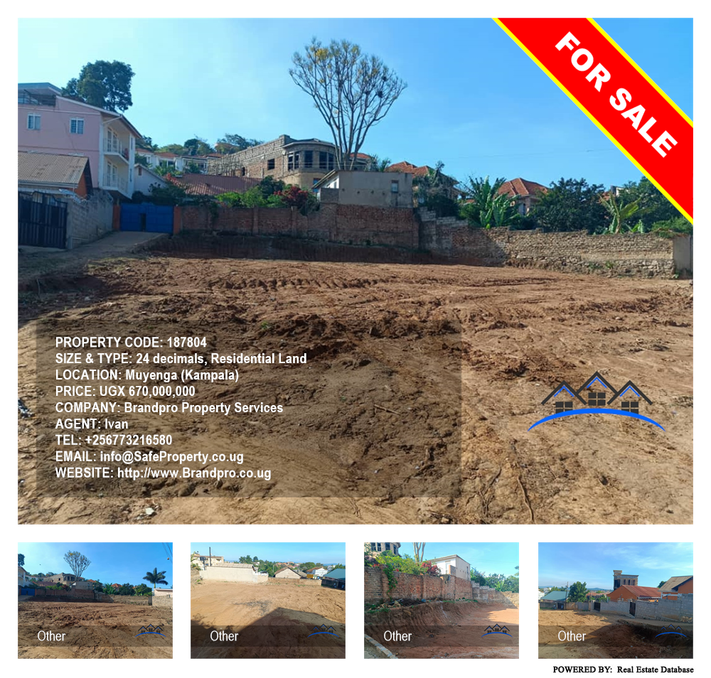 Residential Land  for sale in Muyenga Kampala Uganda, code: 187804