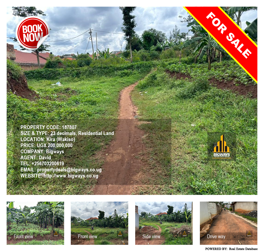 Residential Land  for sale in Kira Wakiso Uganda, code: 187807